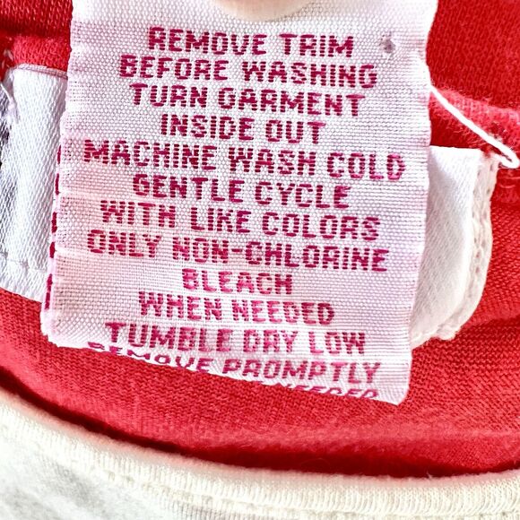 Lucy Diamonds Women's Plus Size 2X Red And Cream Open Front Knit Top Blouse - Picture 10 of 10